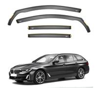iSpeed Premium Wind Deflectors for BMW 5 Series G31 Estate or M5 Sport 5-door 2018-onwards 4-pc - Keep Your Car Ventilated in Rain - Reduce Wind Turbulence - Tinted, In-Channel Type - bmw Accessories
