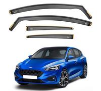 iSpeed Premium Wind Deflectors For Ford Focus mk4 Hatchback 5 Door 2018 onwards 4pc - Keep Your Car Ventilated in Rain - Reduce Wind Turbulence - Tinted, In-Channel Type