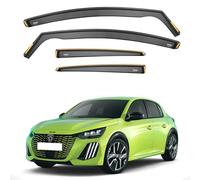 iSpeed Premium Wind Deflectors For Peugeot 208 mk2 5 Door 2020-onwards 4pc - Keep Your Car Ventilated in Rain - Reduce Wind Turbulence - Tinted, In-Channel Type - Peugeot 208 Accessories