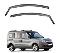 iSpeed Premium Wind Deflectors for Vauxhall Combo D 2011-2018 2-pc - Keep Your Car Ventilated in Rain - Reduce Wind Turbulence - 4pc Set, Tinted, In-Channel Type