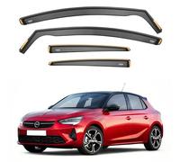 iSpeed Premium Wind Deflectors for VAUXHALL CORSA F/Corsa-e Electric 5-door 2020-onwards 4 pc - Keep Your Car Ventilated in Rain - Reduce Wind Turbulence - In-Channel Type