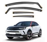 iSpeed Premium Wind Deflectors for VAUXHALL MOKKA MK2 5-doors 2020-onwards - Keep Your Car Ventilated in Rain - Reduce Wind Turbulence - 4pc Set, Tinted, In-Channel Type