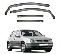 iSpeed Premium Wind Deflectors For VOLKSWAGEN VW GOLF mk4 1997-2004 5 Door Hatchback 4pc - Keep Your Car Ventilated in Rain - Reduce Wind Turbulence - Tinted, In-Channel Type