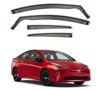 ISPEED Wind Deflectors Compatible with TOYOTA PRIUS mk4 XW50 5door liftback 2016-up 4-pc Tinted Wind Deflectors/Sun Visors/Rain Shield/Wind Shield- In Channel Type