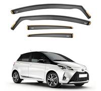 ISPEED Wind Deflectors Compatible with TOYOTA YARIS XP150 MK3 5-doors Hatchback 2011-2019 4-pc Tinted Wind Deflectors/Sun Visors/Rain Shield/Wind Shield - In Channel Type
