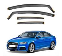iSpeed Wind Deflectors For Audi A3 / S3 / RS3 mk3 Saloon 4 Door 2013-2019 4pc - Keep Your Car Ventilated in Rain - Reduce Wind Turbulence - Tinted In-Channel Type
