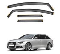 iSpeed Wind Deflectors For Audi A6 C7 Avant 2012-2018 5 Door Estate 4pc Set - Keep Your Car Ventilated in Rain - Reduce Wind Turbulence - Tinted In-Channel