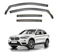 iSpeed Wind Deflectors For BMW X1 F48 5 Door SUV 2016-onwards 4pc - Keep Your Car Ventilated in Rain - Reduce Wind Turbulence - Tinted In-Channel
