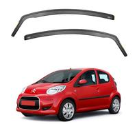 ISPEED Wind Deflectors for CITROEN C1 MK1 2005-2014 5 Door Hatchback 2pc Set - Keep Your Car Ventilated In Rain - Reduce Wind Turbulence - Tinted In-Channel Type *Does Not Fit 3 Door C1*