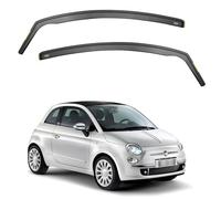 Ispeed Wind Deflectors For Fiat 500 / Abarth 595/695 2007 onwards 3 Door Hatchback 2pc Set - Keep Your Car Ventilated in Rain - Reduce Wind Turbulence - Tinted In-Channel