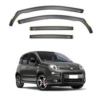 ISPEED Wind Deflectors for FIAT PANDA MK3 2011-2024 5 Door Hatchback 4pc Set - Keep Your Car Ventilated In Rain - Reduce Wind Turbulence - Tinted In-Channel Type
