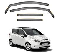 iSPEED Wind Deflectors for FORD B-MAX 2012-2017 5 Door MPV 4pc Set - Keep Your Car Ventilated in Rain - Reduce Wind Turbulence - Tinted, In-Channel Type