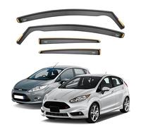 Ispeed Wind Deflectors For Ford Fiesta MK7 2008-2017 5 Door Hatchback 4pc Set - Keep Your Car Ventilated in Rain - Reduce Wind Turbulence - Tinted In-Channel type