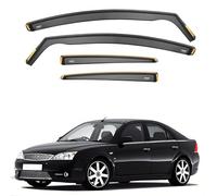 Ispeed Wind Deflectors For Ford Mondeo mk3 2001-2007 Hatchback & Saloon 4pc Set - Keep Your Car Ventilated in Rain - Reduce Wind Turbulence - Tinted In-Channel Type