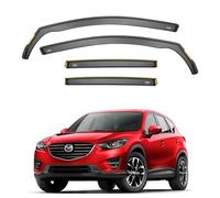 ISPEED Wind Deflectors for MAZDA CX-5 MK1 2011-2017 5 Door SUV 4pc Set - Keep Your Car Ventilated In Rain - Reduce Wind Turbulence - Tinted In-Channel Type