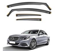 iSpeed Wind Deflectors For Mercedes E Class W212 2009-2016 4 Door Saloon 4pc Set - Keep Your Car Ventilated in Rain - Reduce Wind Turbulence - Tinted In-Channel Type