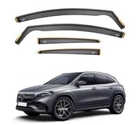 ISPEED Wind Deflectors for Mercedes EQA MK1 2021-2025 5-Door SUV 4pc Set - Keep Your Car Ventilated In Rain - Reduce Wind Turbulence - Tinted In-Channel Type