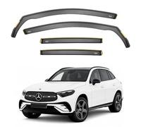 ISPEED Wind Deflectors For Mercedes GLC MK2 X254 2022-2027 4pc Set [Does not fit coupe]| Keep Your Car Ventilated In Rain & Wind, Reduce Wind Turbulence, Easy Installation, Tinted