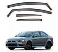 iSpeed Wind Deflectors For Mitsubishi Lancer MK9 2007-2016 4-Door Saloon 4pc Tinted