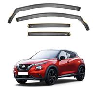 Ispeed Wind Deflectors for NISSAN JUKE MK2 2019-2024 4pc Set - Keep Your Car Ventilated in Rain - Reduce Wind Turbulence - Tinted, In-Channel Type
