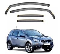 iSpeed Wind Deflectors For Nissan Qashqai +2 2008-2013 7-Seater 4pc Tinted