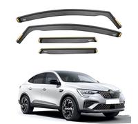 ISPEED Wind Deflectors for Renault Arkana 2020-2026 5-Door SUV 4pc Set | Keep Your Car Ventilated In Rain & Wind, Reduce Wind Turbulence, Easy Installation, Tinted, In-Channel Deflectors