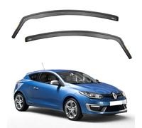 Ispeed Wind Deflectors For Renault Megane mk3 2009-2017 3 Door Coupe 2pc - Keep Your Car Ventilated in Rain - Reduce Wind Turbulence - Tinted In-Channel Type