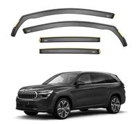 ISPEED Wind Deflectors For Skoda Kodiaq MK2 2024-2027 5-Door SUV 4pc Set | Keep Your Car Ventilated In Rain & Wind, Reduce Wind Turbulence, Easy Installation, Tinted, In-Channel Deflectors