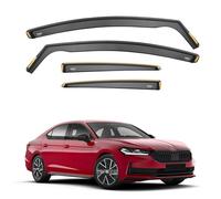 ISPEED Wind Deflectors For Skoda Superb MK4 2024-2026 5-Door Hatchback 4pc Set | Keep Your Car Ventilated In Rain & Wind, Reduce Wind Turbulence, Easy Installation, Tinted, In-Channel Deflectors