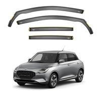 ISPEED Wind Deflectors For Suzuki Swift MK4 2023-2026 5-Door Hatchback 4pc Set | Keep Your Car Ventilated In Rain & Wind, Reduce Wind Turbulence, Easy Installation, Tinted, In-Channel Deflectors