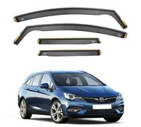 ISPEED Wind Deflectors For Vauxhall Astra K Estate MK7 2015-2022 5 Door Touring 4pc - Keep Your Car Ventilated In Rain - Reduce Wind Turbulence - Tinted In-Channel Type