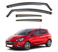 iSpeed Wind Deflectors For Vauxhall Corsa D & E 2006-2019 5 Door Hatchback 4pc set - Keep Your Car Ventilated in Rain - Reduce Wind Turbulence - Tinted In-Channel Type