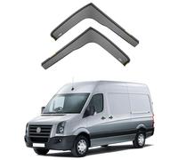 iSpeed Wind Deflectors For VW Crafter Van Bus MK2 2017-onwards 2pc - Keep Your Car Ventilated In Rain - Reduce Wind Turbulence - Tinted In-Channel Type