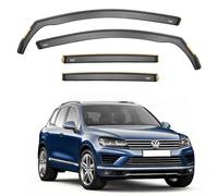 ISPEED Wind Deflectors For VW Touareg MK2 2010-2017 5 Door SUV 4pc Set - Sun Visors/Rain Guards/Wind Defenders - In-Cannel Type