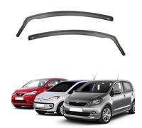 ISPEED Wind Deflectors for VW UP/Skoda Citigo/Seat Mii 2011-2020 5-Door Hatchback 2pc Set | Keep Your Car Ventilated In Rain & Wind, Reduce Wind Turbulence, Easy Installation, Tinted