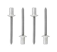 ISPINNER 50pcs 3/16" x 3/8" Closed End Aluminum Blind Rivets with Steel Mandrel, 4.8 x 10mm Pop Rivets, Pack of 50