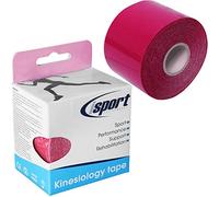 Isport 5m Kinesiology Tape - Pink Sports Physio Body Muscle Support Elastic Tape - 2X Rolls