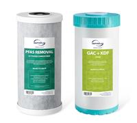 iSpring F2WGB21BPFKS Whole House Filter Set, 10" x 4.5", SGS-Tested