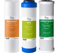 iSpring F3 RO System Prefilter Set, NSF Certified,10" x 2.5", 6-Month, 3-Pc