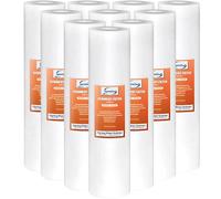 iSpring FP25BX10 20"x4.5" Universal Sediment Filter Cartridges, Multi-Layer Gradient Design, NSF Certified, Pack-10, White, 20 x 4.5 Inch-5 Micron / 10 Pack