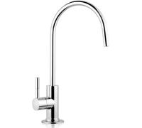 iSpring GA1-B 6.5"x11" 14oz Solid Brass Heavy Duty Water Filter Designer Faucet, Fits Most Reverse Osmosis Units - EU Style High-Spout, Luxury Chrome
