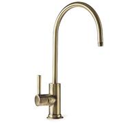 iSpring GK1-AB Heavy Duty Contemporary Style High Spout Kitchen Bar Sink Non-Air Gap Drinking Water Faucet in, Antique Brass