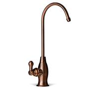 iSpring GK1-AW Heavy Duty Reverse Osmosis Faucet, High Spout Kitchen Bar Sink Drinking Water, Contemporary RO Faucet, Antique Wine