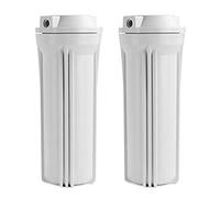iSpring HW12X2 Water Filter Housings for Reverse Osmosis Systems, 10" Inch, 2-Pack, White