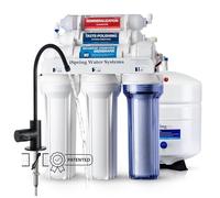 iSpring RCC7AK-BLK, 75 GPD Alkaline 6-Stage Reverse Osmosis System with Stylish Black RO Faucet, pH+ Remineralization RO Water Filter System Under Sink, Superb Taste Drinking Water Filter