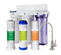iSpring US31 Classic 3-Stage Under Sink Water Filtration System for Drinking, Tankless, High Capacity, Sediment + GAC + CTO (Newest Version)