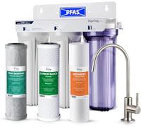 iSpring US31-PF Classic 3-Stage Under Sink Water Filtration System for Drinking, SGS-Tested PFAS Reducing, Tankless Under Sink Water Filter, High Capacity Water Filter for Sink, Pack of 1