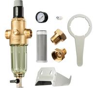 iSpring WSP50PRG 1" Sediment Spin Down Water Filter with Pressure Regulator, High Precision Filter for Urban Water Supply, 50 Micron