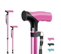 ispuoocti Adjustable Walking Stick All Day Support with Comfortable Grip Walking Aids for the Elderly Lightweight Anti Slip Walking Sticks for Men Women in Multiple Colors for Walking and Short Trips