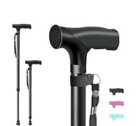 ispuoocti Adjustable Walking Stick All Day Support with Comfortable Grip Walking Aids for the Elderly Lightweight Anti Slip Walking Sticks for Men Women in Multiple Colors for Walking and Short Trips